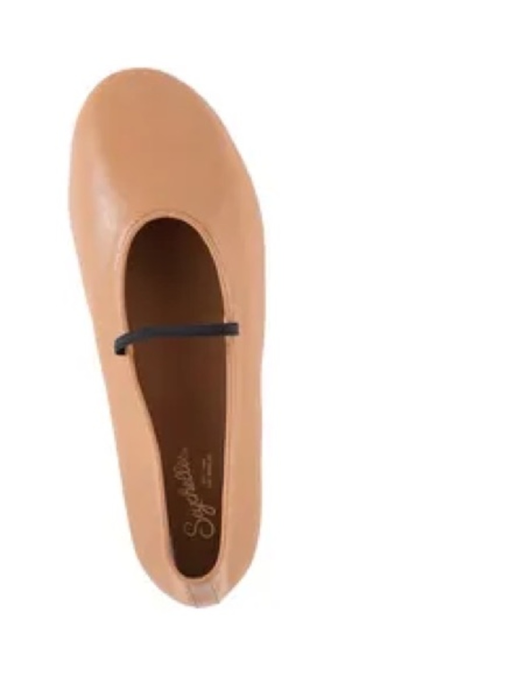 NEW Seychelles Tan Mary Jane Flat with Black Strap NWB